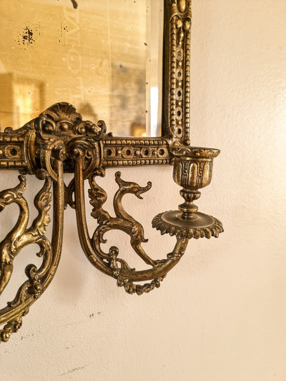 MIROIR AVEC BOUGEOIRS