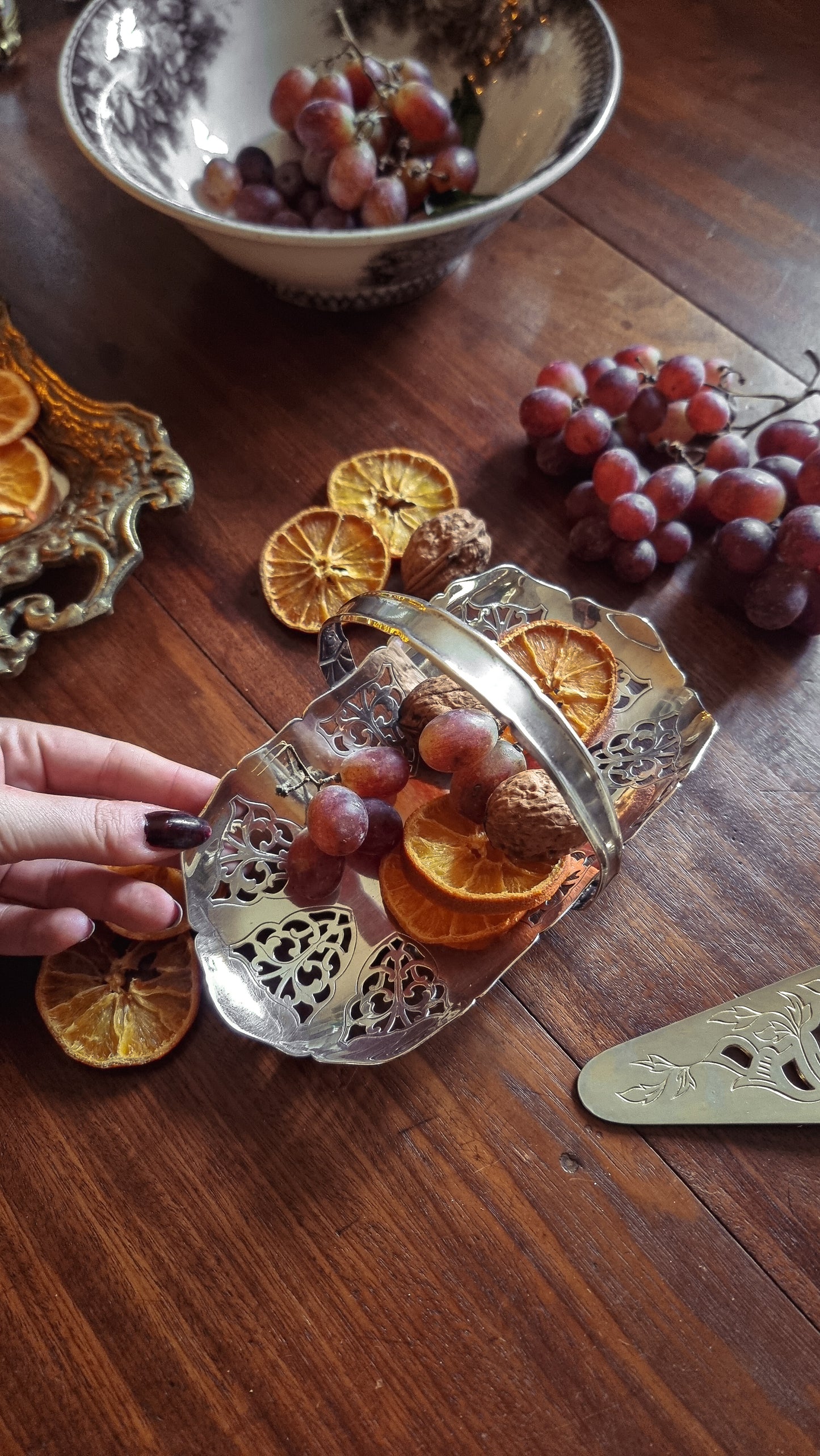 PANIÈRE PLAQUÉE ARGENT