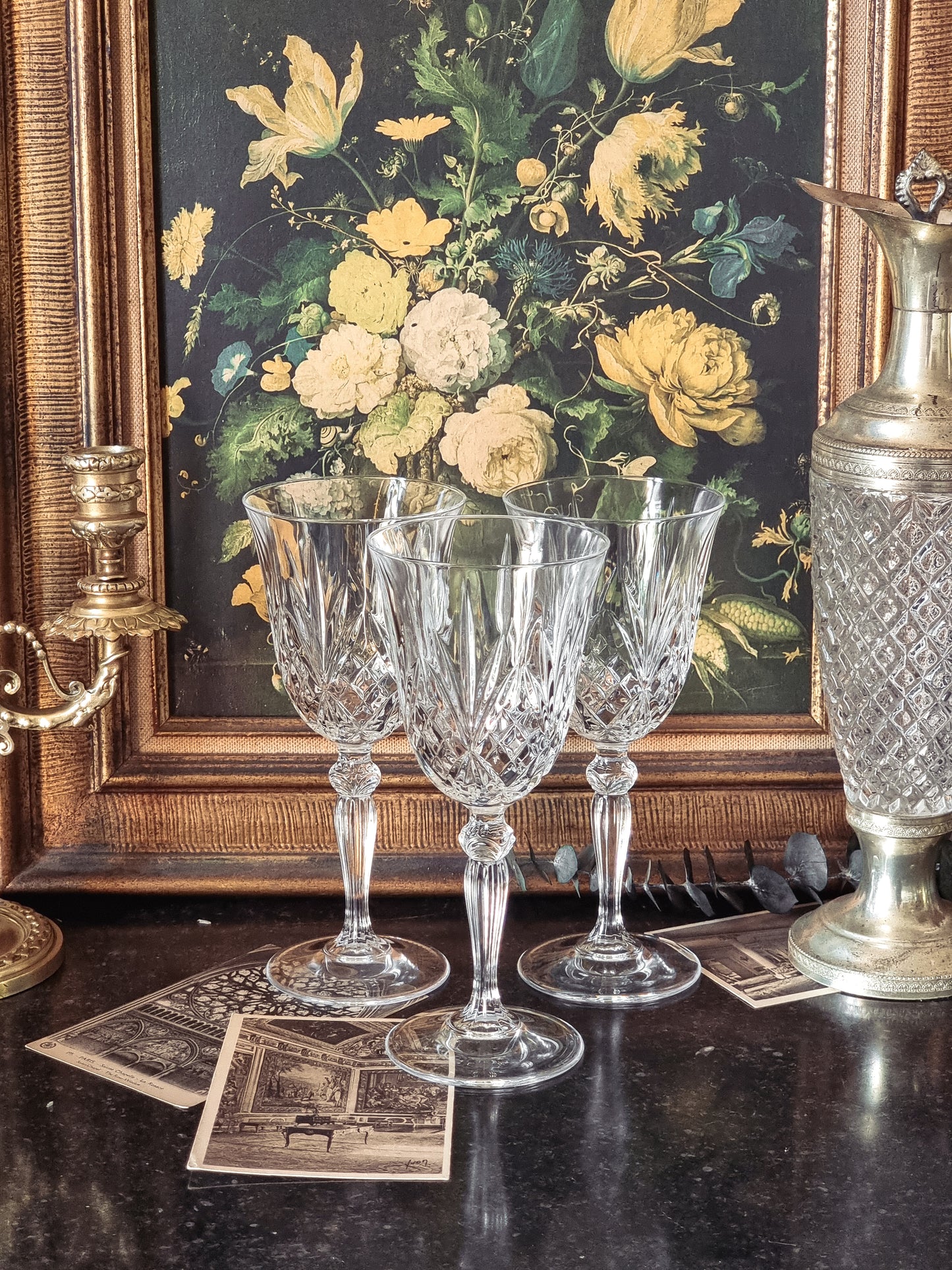 TRIO DE VERRES EN CRISTAL
