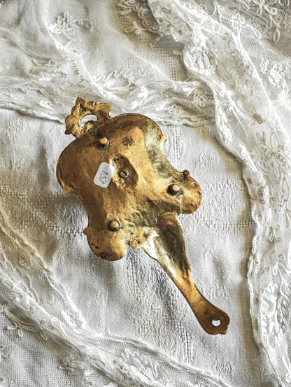 BOUGEOIR RAT DE CAVE EN BRONZE