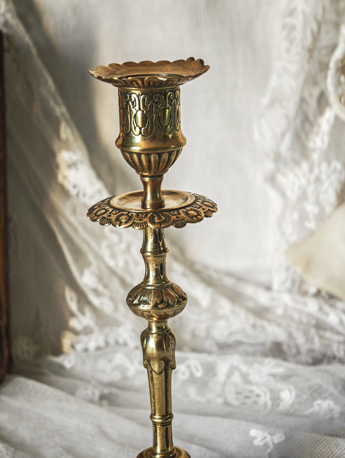 BOUGEOIR FLAMBEAU EN BRONZE