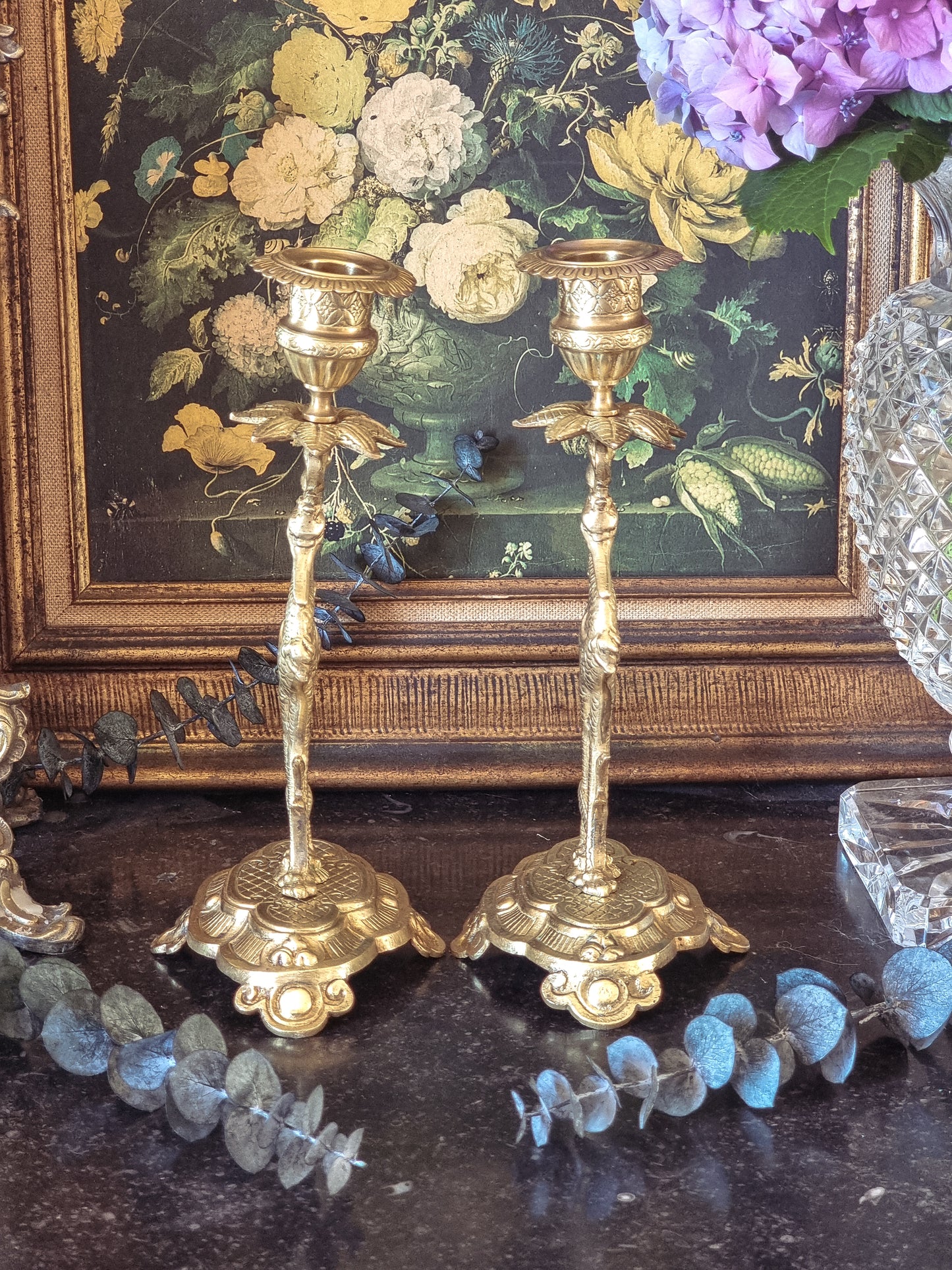 PAIRE DE BOUGEOIR EN BRONZE