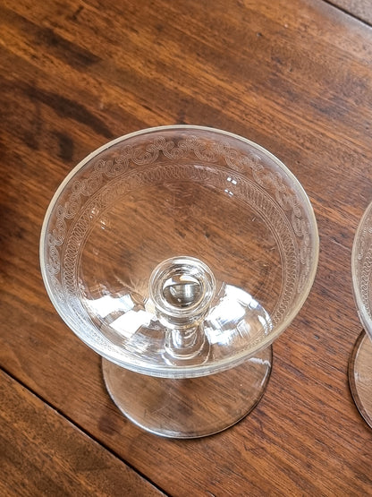 DUO DE COUPES À CHAMPAGNE