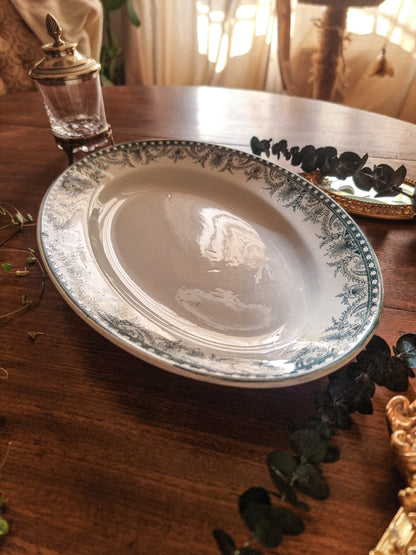 GRAND PLAT OVALE, TERRE DE FER