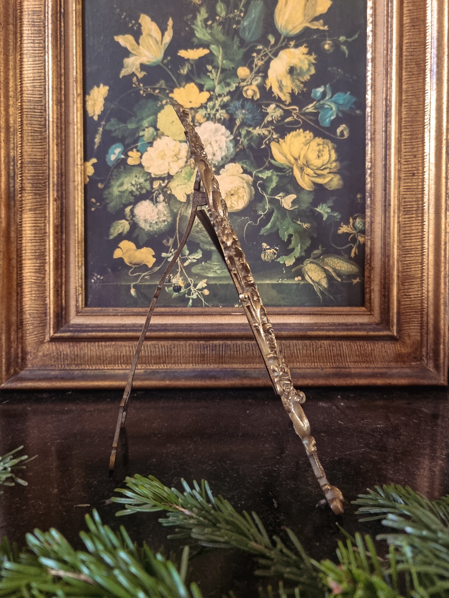 MIROIR DE TABLE, BRONZE