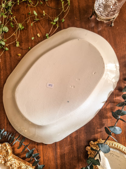 Plat rectangulaire en semi-porcelaine