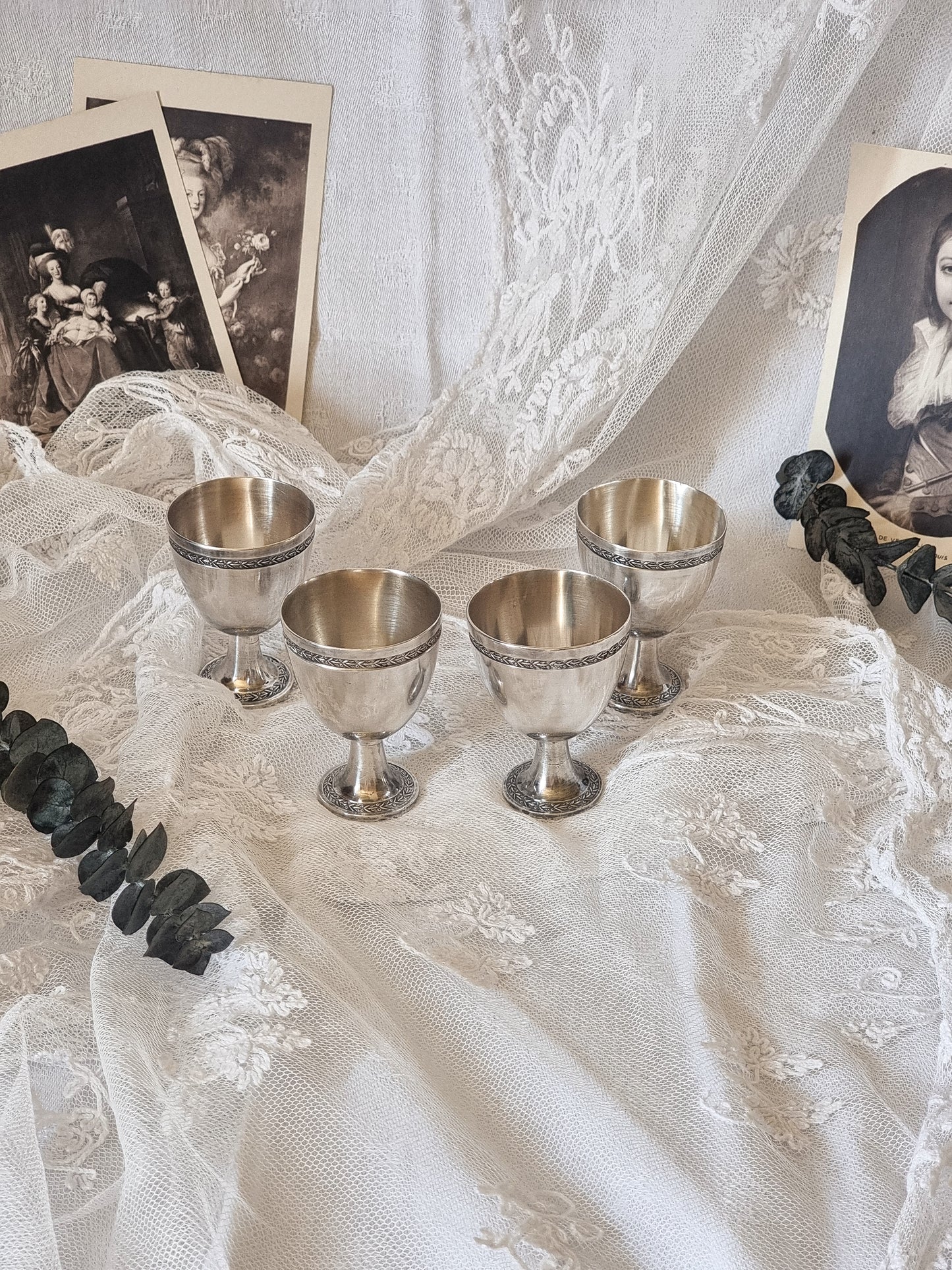 COQUETIERS EN MÉTAL ARGENTÉ