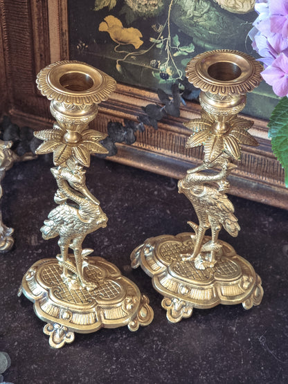 PAIRE DE BOUGEOIR EN BRONZE