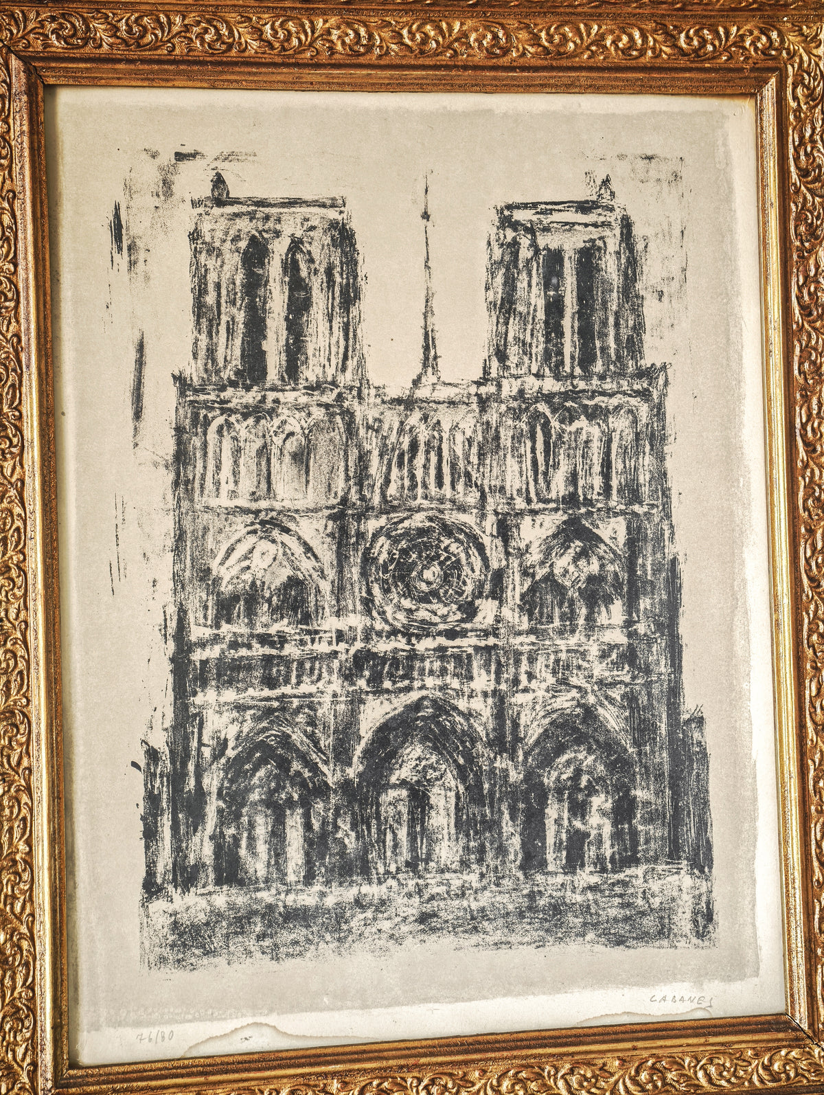 ESTAMPE ORIGINALE "NOTRE-DAME DE PARIS" - SIGNÉE ET NUMÉROTÉE