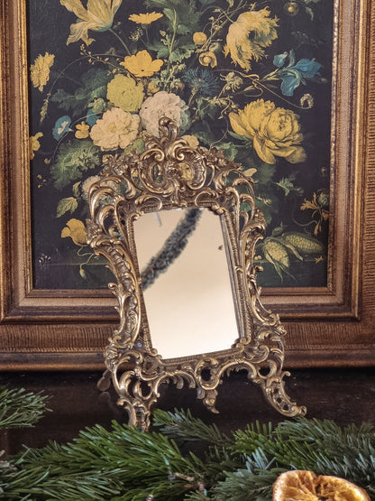 MIROIR DE TABLE, BRONZE