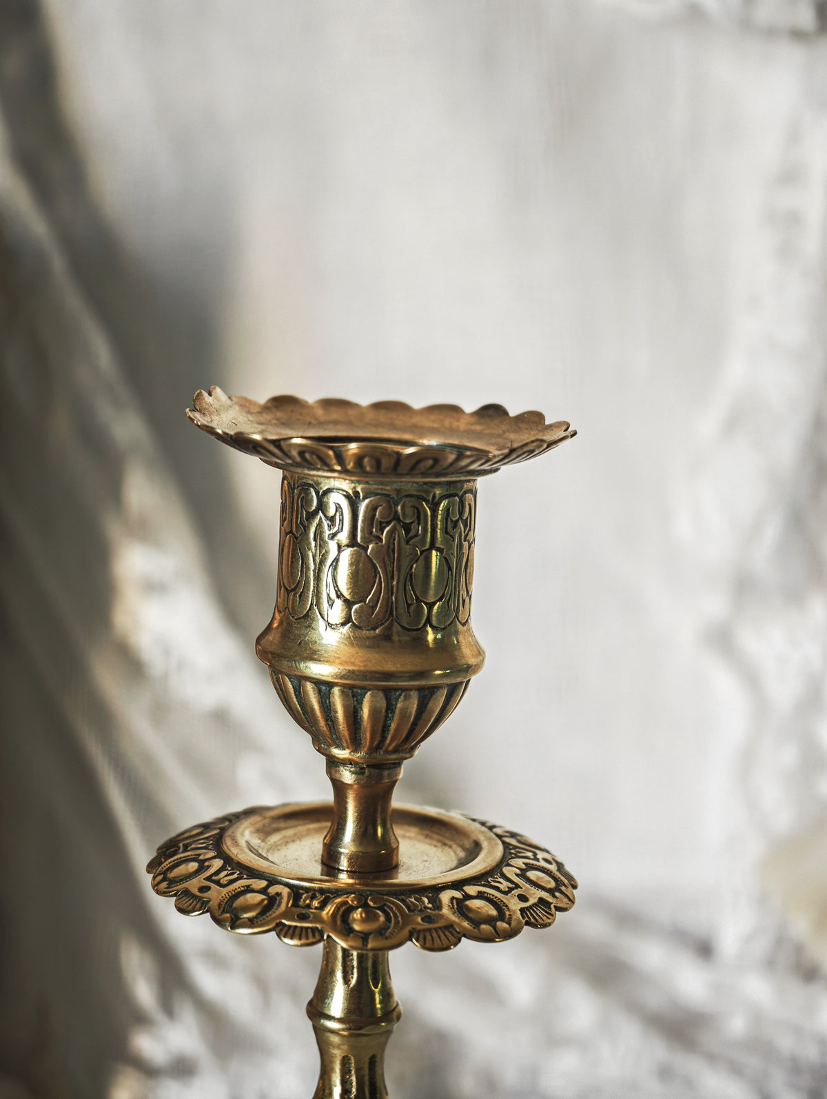 BOUGEOIR FLAMBEAU EN BRONZE