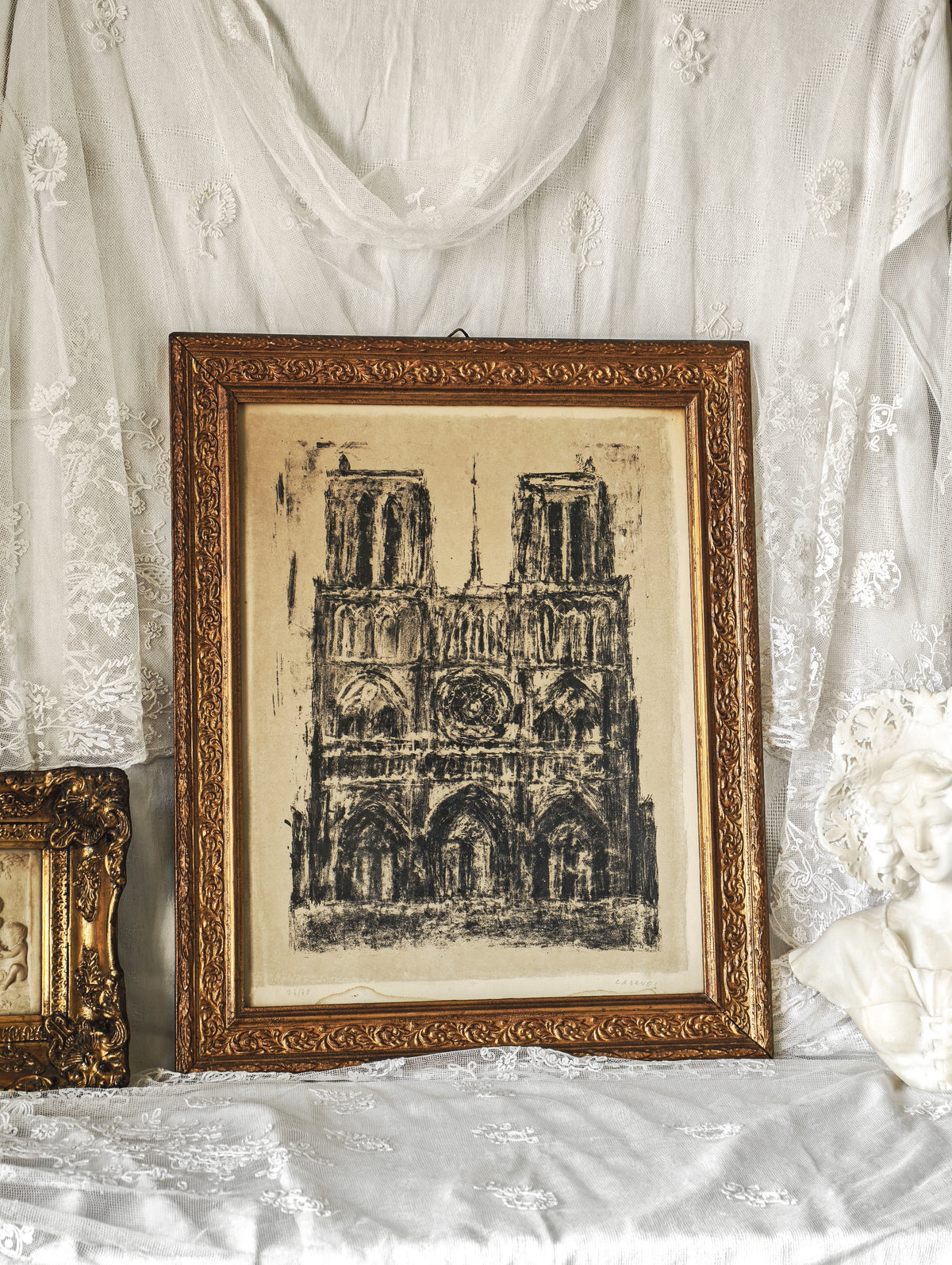 ESTAMPE ORIGINALE "NOTRE-DAME DE PARIS" - SIGNÉE ET NUMÉROTÉE
