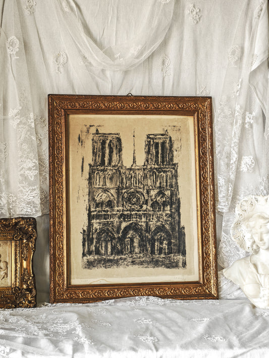 ESTAMPE ORIGINALE "NOTRE-DAME DE PARIS" - SIGNÉE ET NUMÉROTÉE