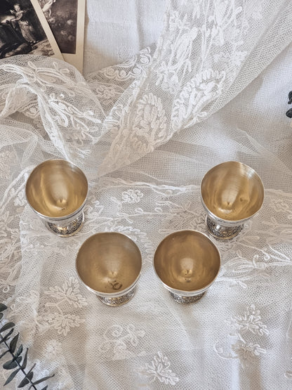 COQUETIERS EN MÉTAL ARGENTÉ