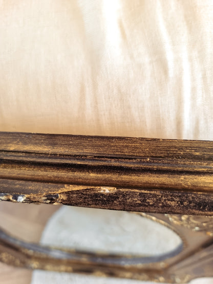 MIROIR NOIR ET DORÉ