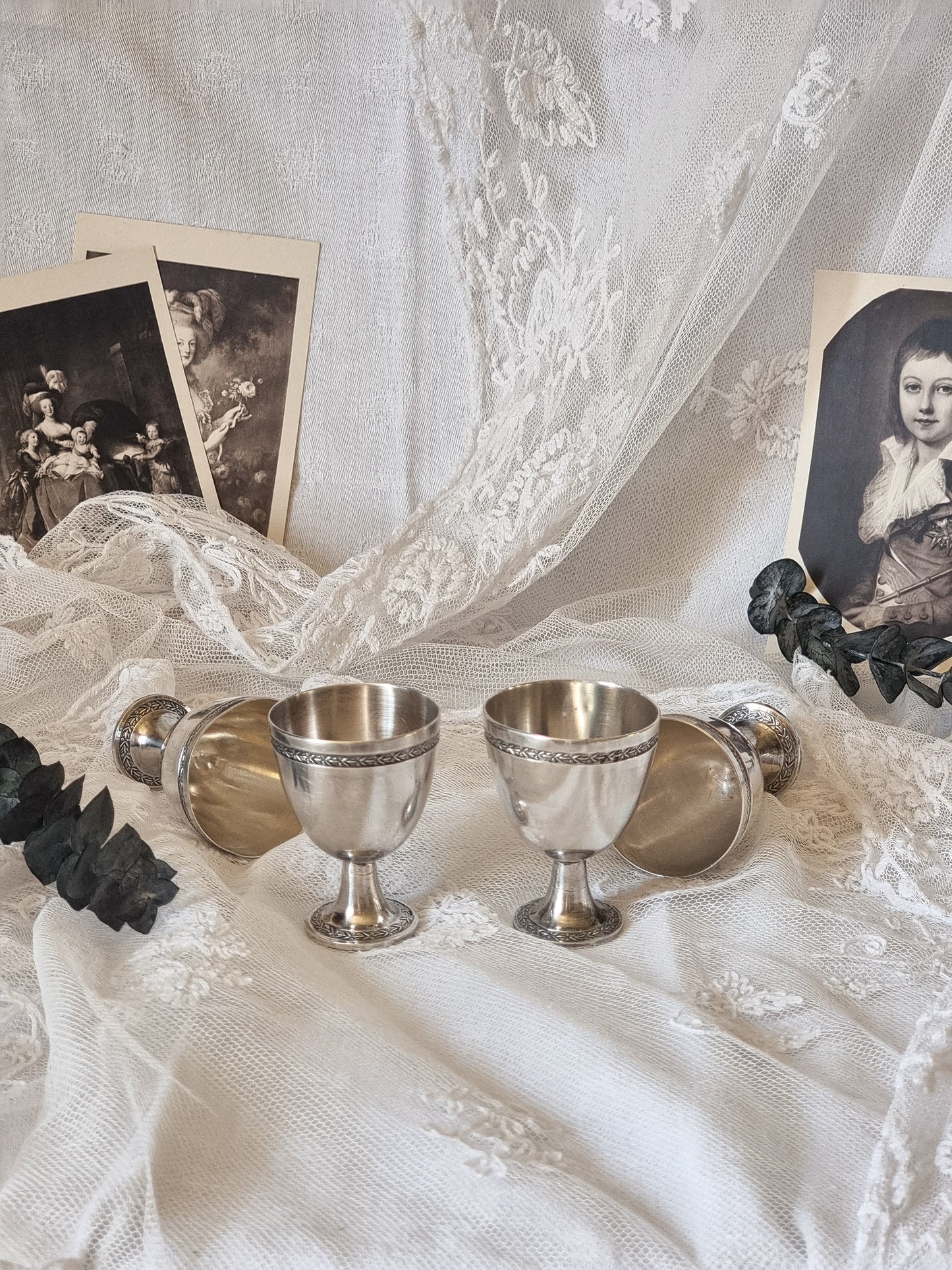 COQUETIERS EN MÉTAL ARGENTÉ