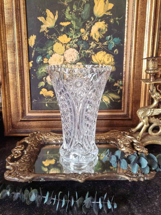 VASE EN CRISTAL TAILLÉ