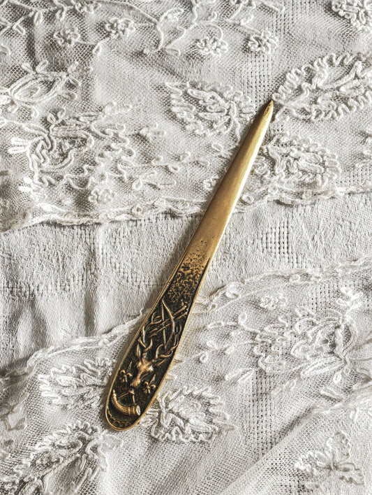 COUPE PAPIER EN BRONZE "MAX LE VERRIER"