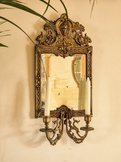 MIROIR AVEC BOUGEOIRS