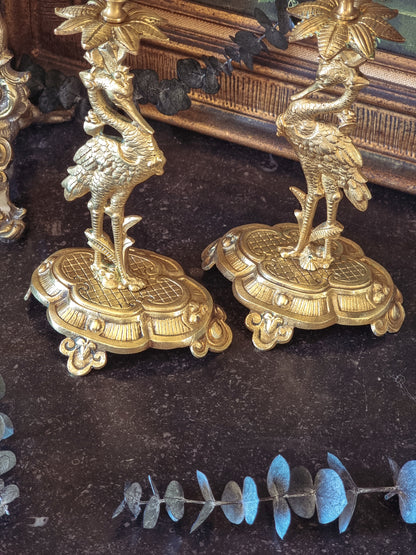 PAIRE DE BOUGEOIR EN BRONZE