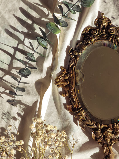 MIROIR À MAIN EN BRONZE