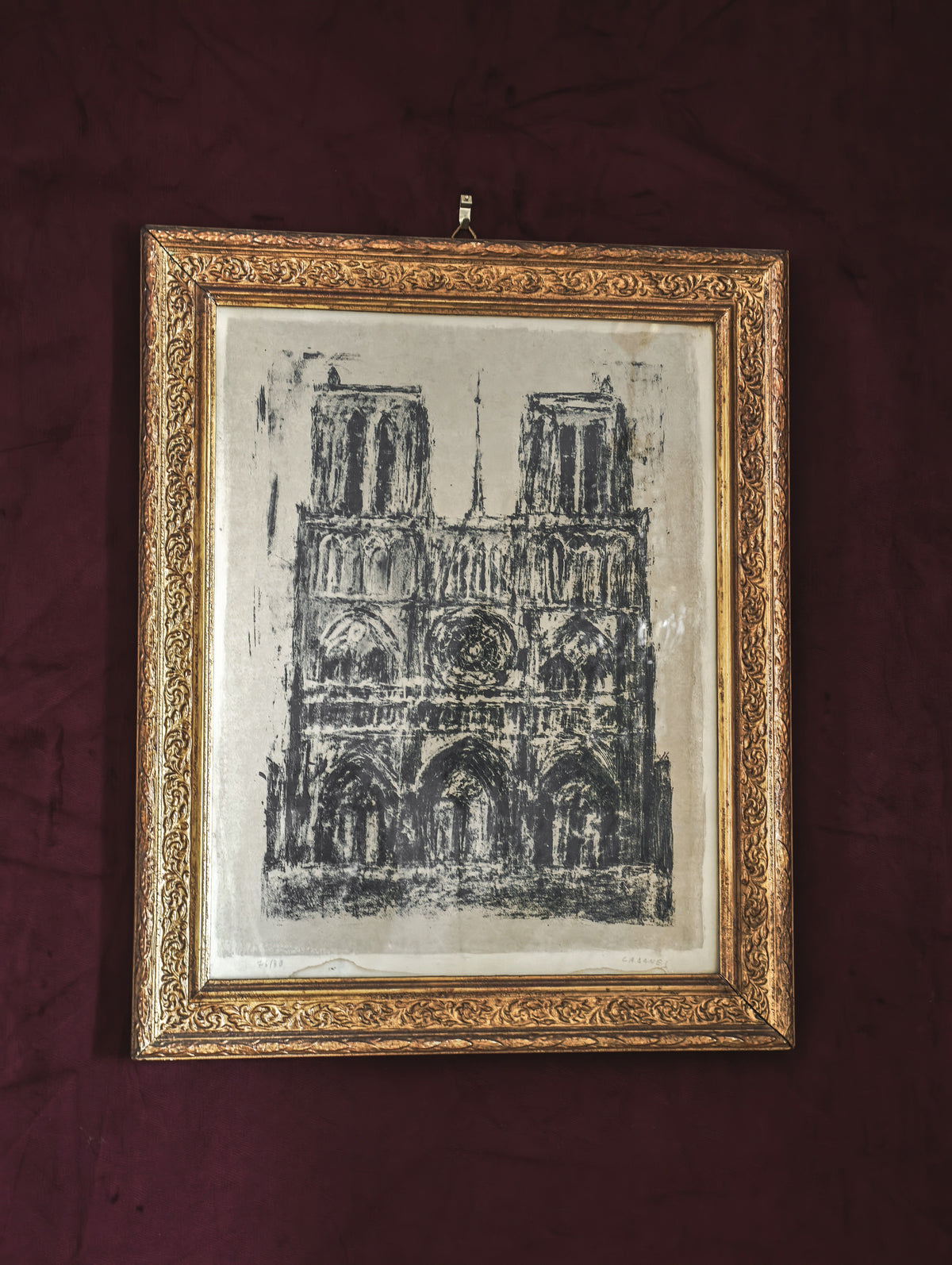 ESTAMPE ORIGINALE "NOTRE-DAME DE PARIS" - SIGNÉE ET NUMÉROTÉE