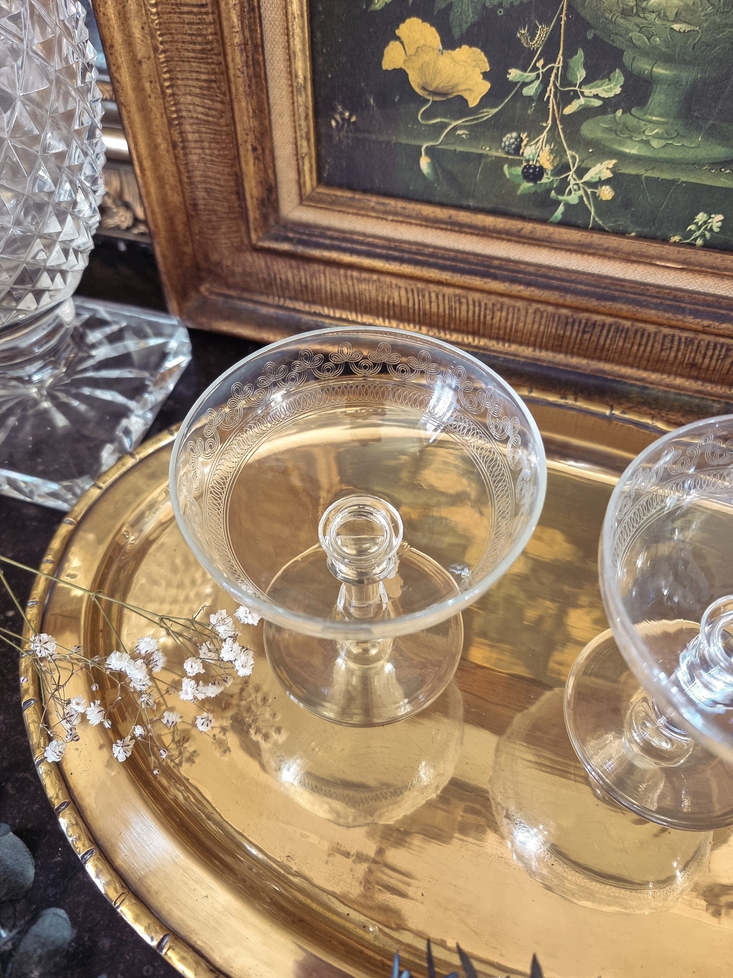 DUO DE COUPES À CHAMPAGNE