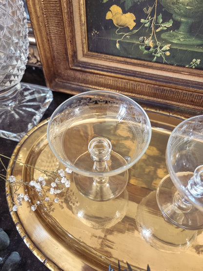 DUO DE COUPES À CHAMPAGNE