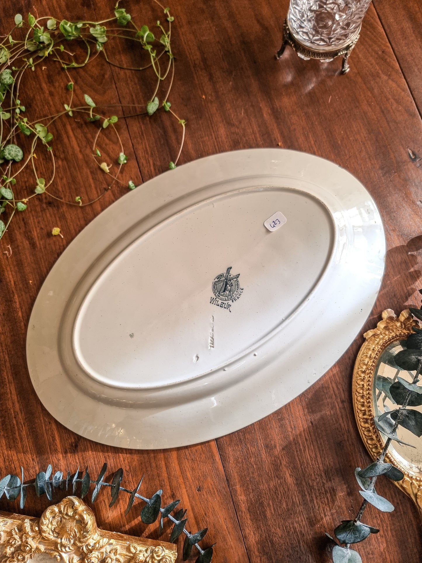 GRAND PLAT OVALE, TERRE DE FER