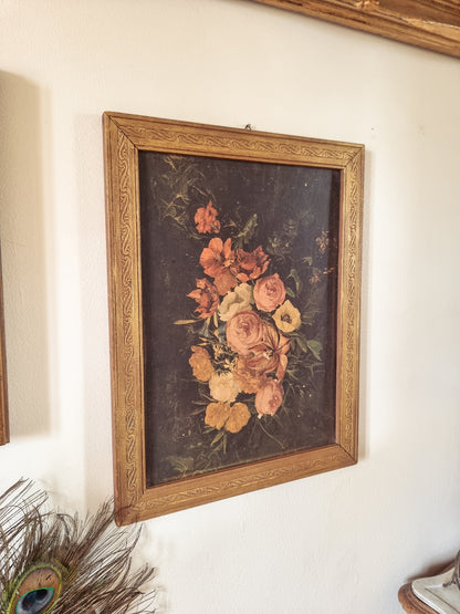 CHROMOLITHOGRAPHIE FLORALE