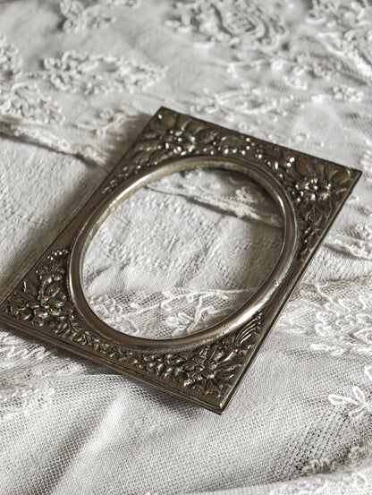 CADRE ART NOUVEAU ( Verre & fond inclus )