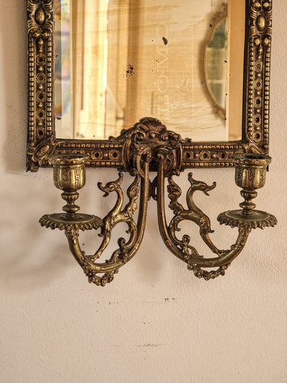 MIROIR AVEC BOUGEOIRS