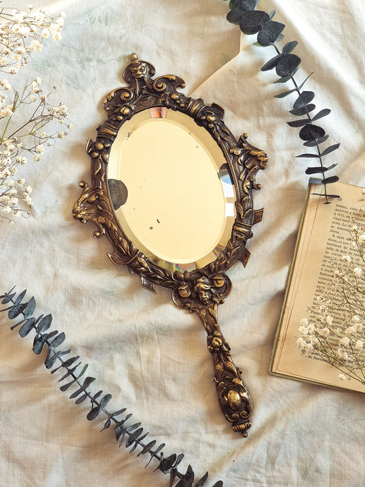 MIROIR À MAIN EN BRONZE