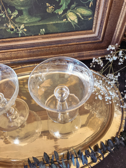 DUO DE COUPES À CHAMPAGNE