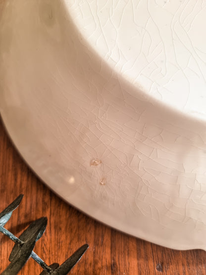 Plat rectangulaire en semi-porcelaine