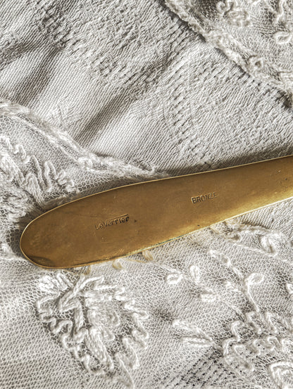 COUPE PAPIER EN BRONZE "MAX LE VERRIER"