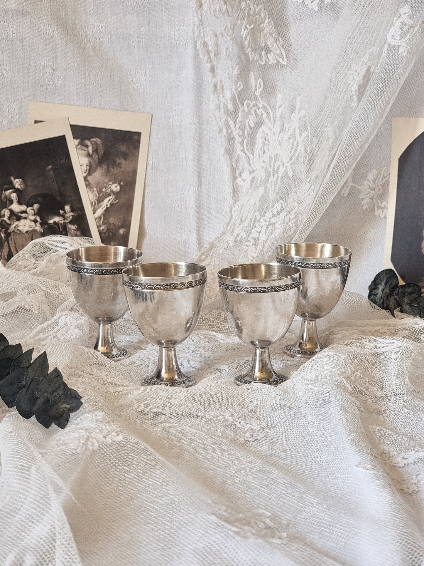 COQUETIERS EN MÉTAL ARGENTÉ
