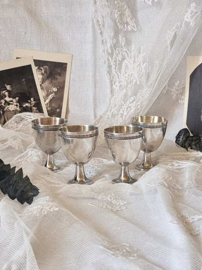 COQUETIERS EN MÉTAL ARGENTÉ