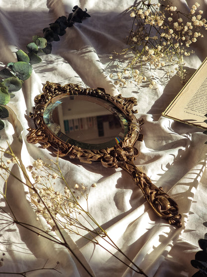 MIROIR À MAIN EN BRONZE