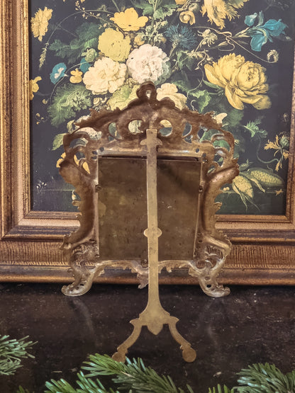 MIROIR DE TABLE, BRONZE