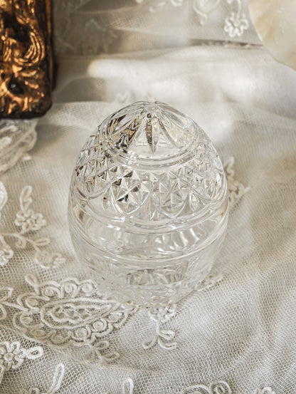 BOÎTE OEUF EN CRISTAL